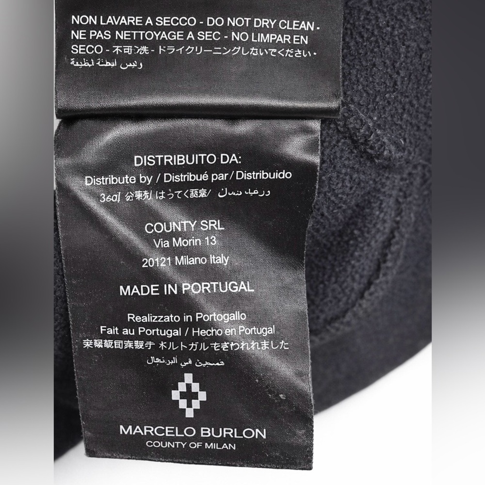 Marcelo Burlon County of Milan Tiger Graphic Sweatshirt DressXS Black Streetwear - Picture 9 of 10